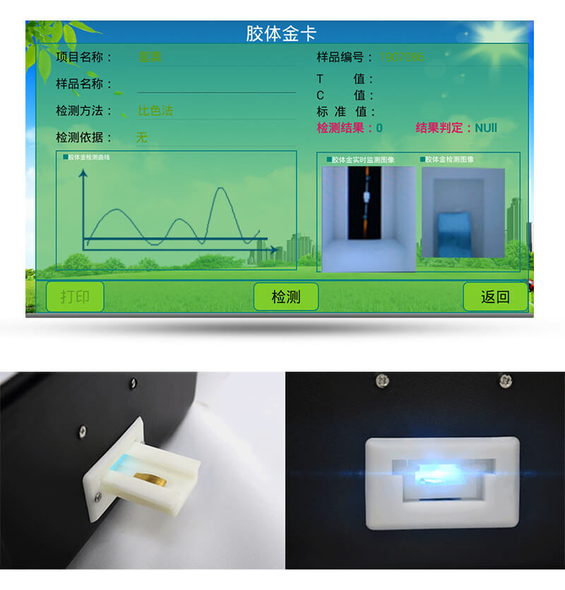 胶体金检测模式